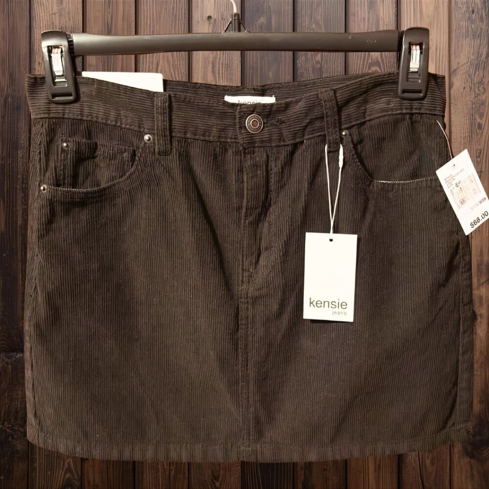 Kensie Black Corduroy Skirt​​